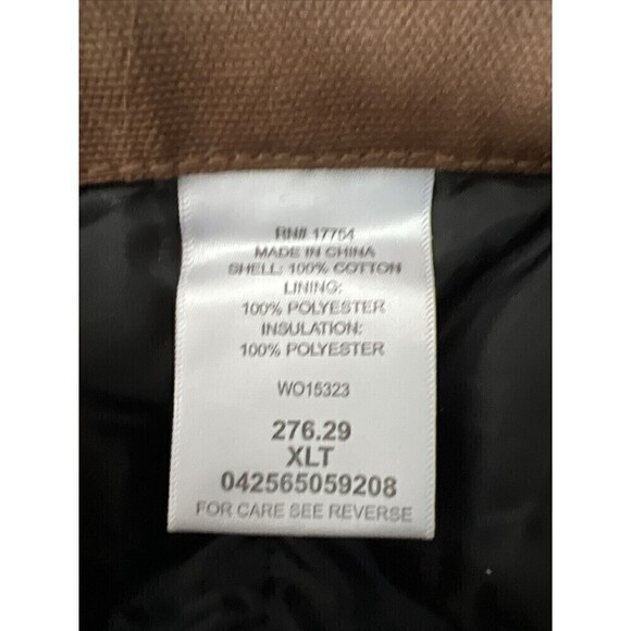 Polar King Brown Insulated Bib Overalls Carpenter Coveralls XLT - Picture 13 of 13